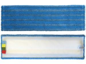 FRANGE DE LAVAGE VELCRO MICROFIBRE BLEUE