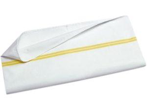 SAC À LINGE BOUTONS + LACETS LISERE JAUNE