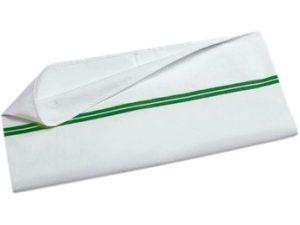 SAC À LINGE BOUTONS + LACETS LISERÉ VERT